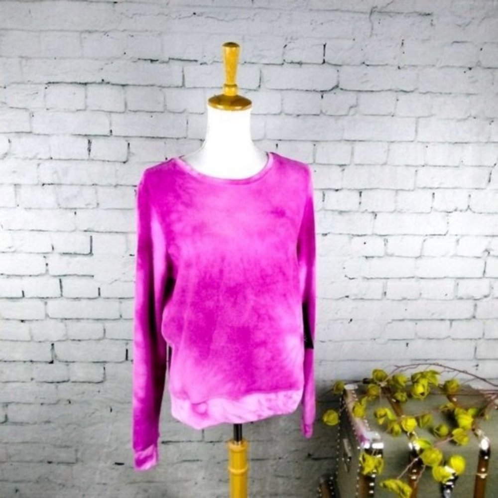 Wildfox Love Potion Tie Dye Sweatshirt Fuschia Small